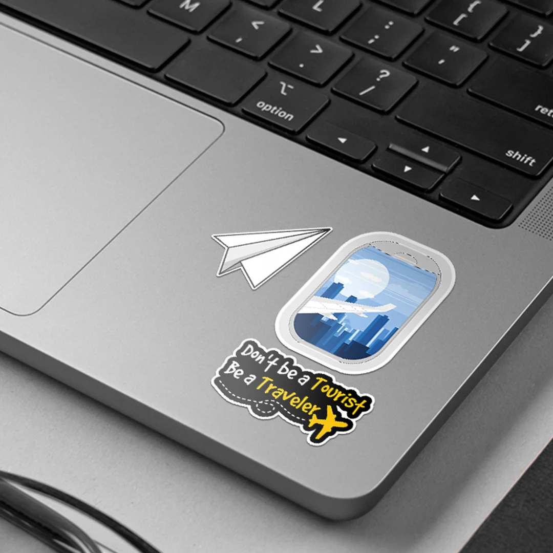 Aesthetic Travel Journal Sticker #02 | Stickerized | 5 Stickers - Image 2