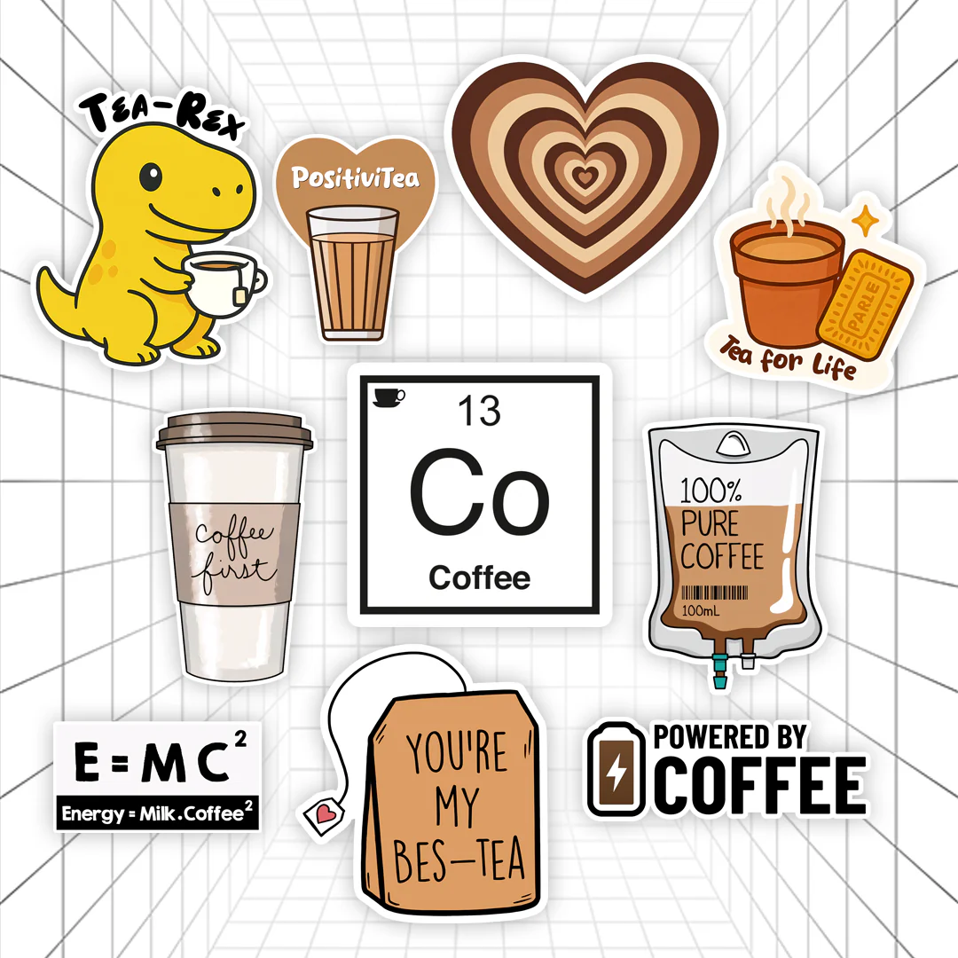 Coffee Vibes Aesthetic Journal Sticker #01 | Stickerized | 10 Stickers - Image 2