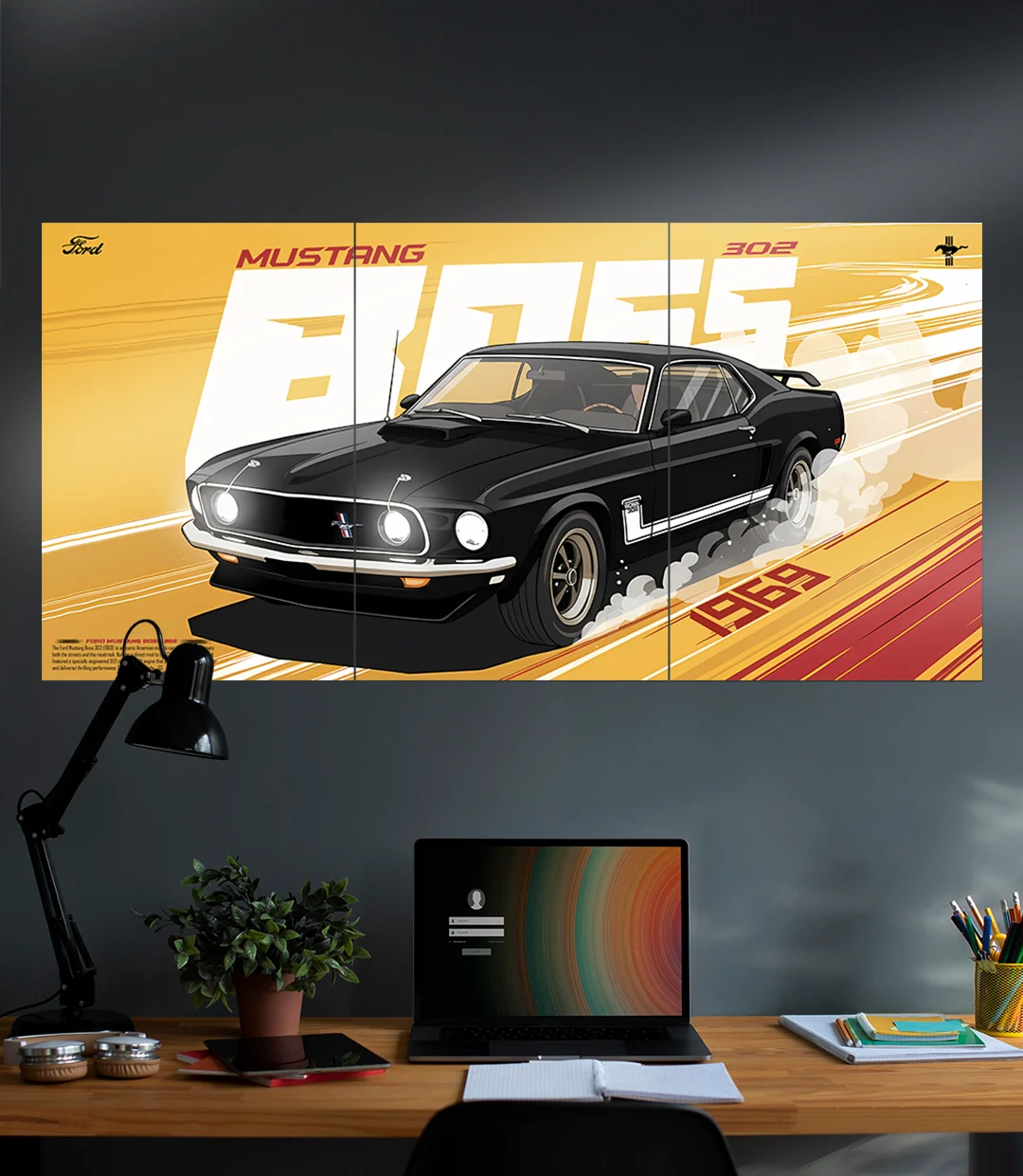 Ford Mustang Boss 302  | Car Set | 3 Piece Set - Image 2