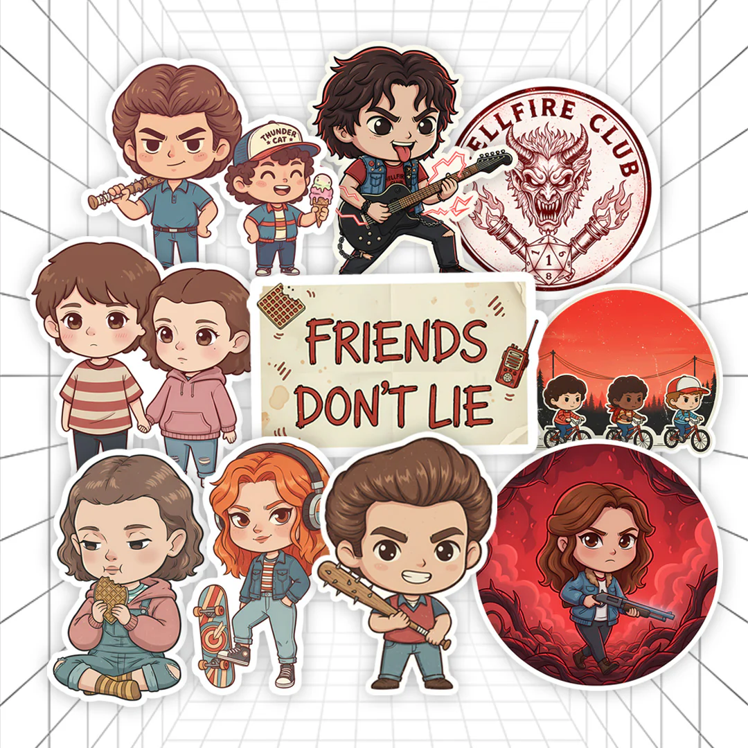 Friends Don’t Lie | Stranger Things #01 | Stickerized | 10 Stickers - Image 2