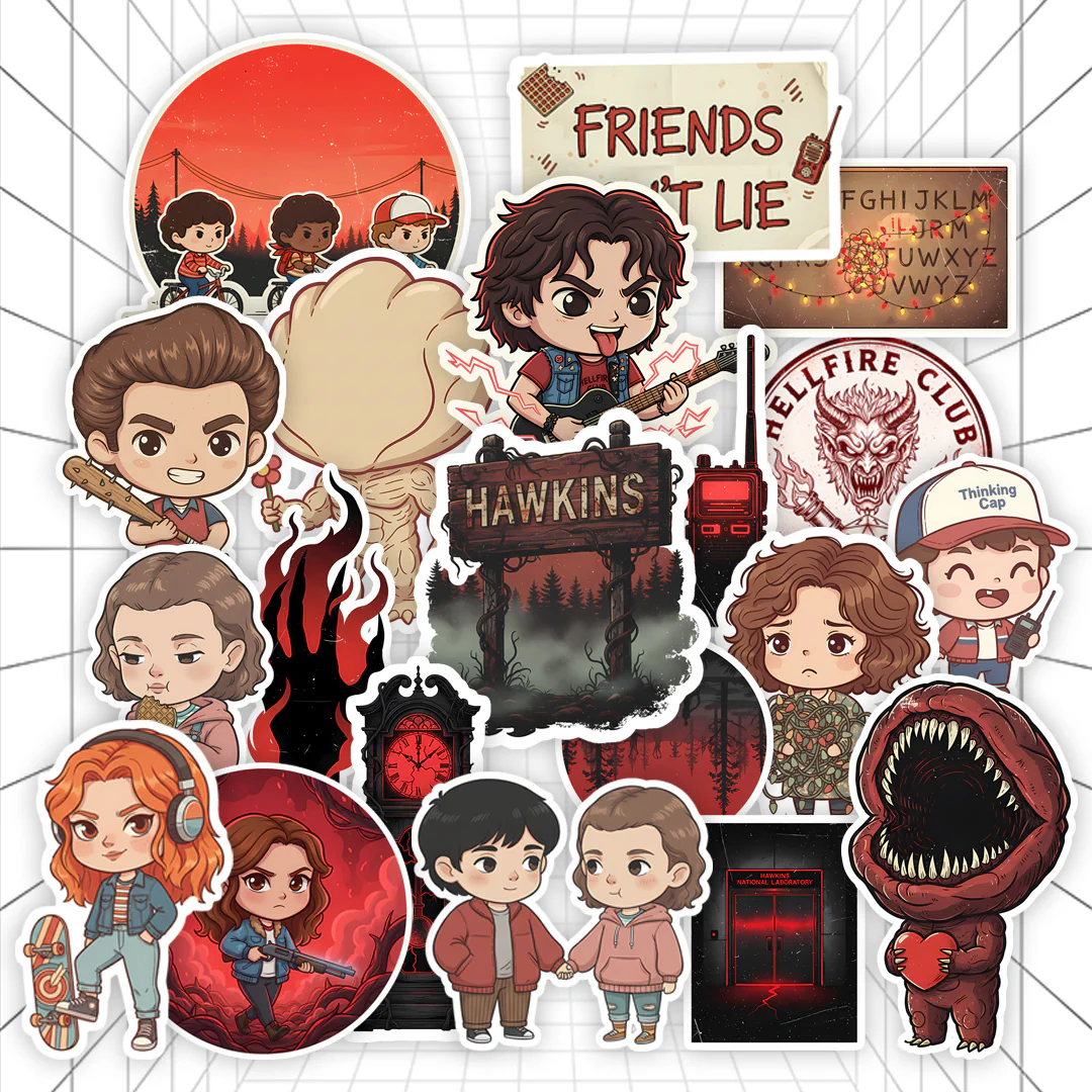 Hawkins Universe Aesthetic Sticker Pack (20 Pieces) | Stickerized - Image 2