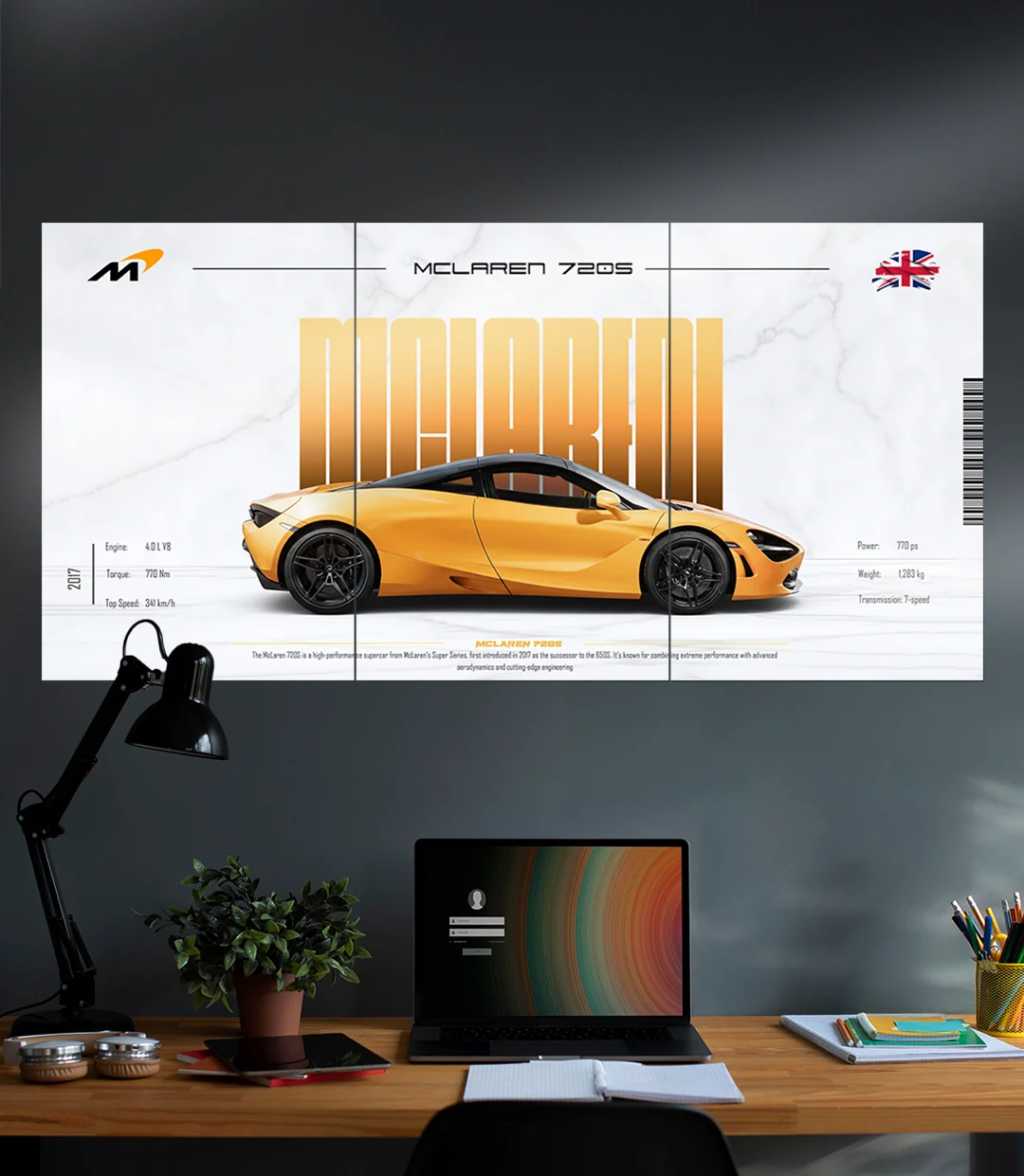 McLaren 720S | Solid Car Set | 3 Piece Set - Image 2