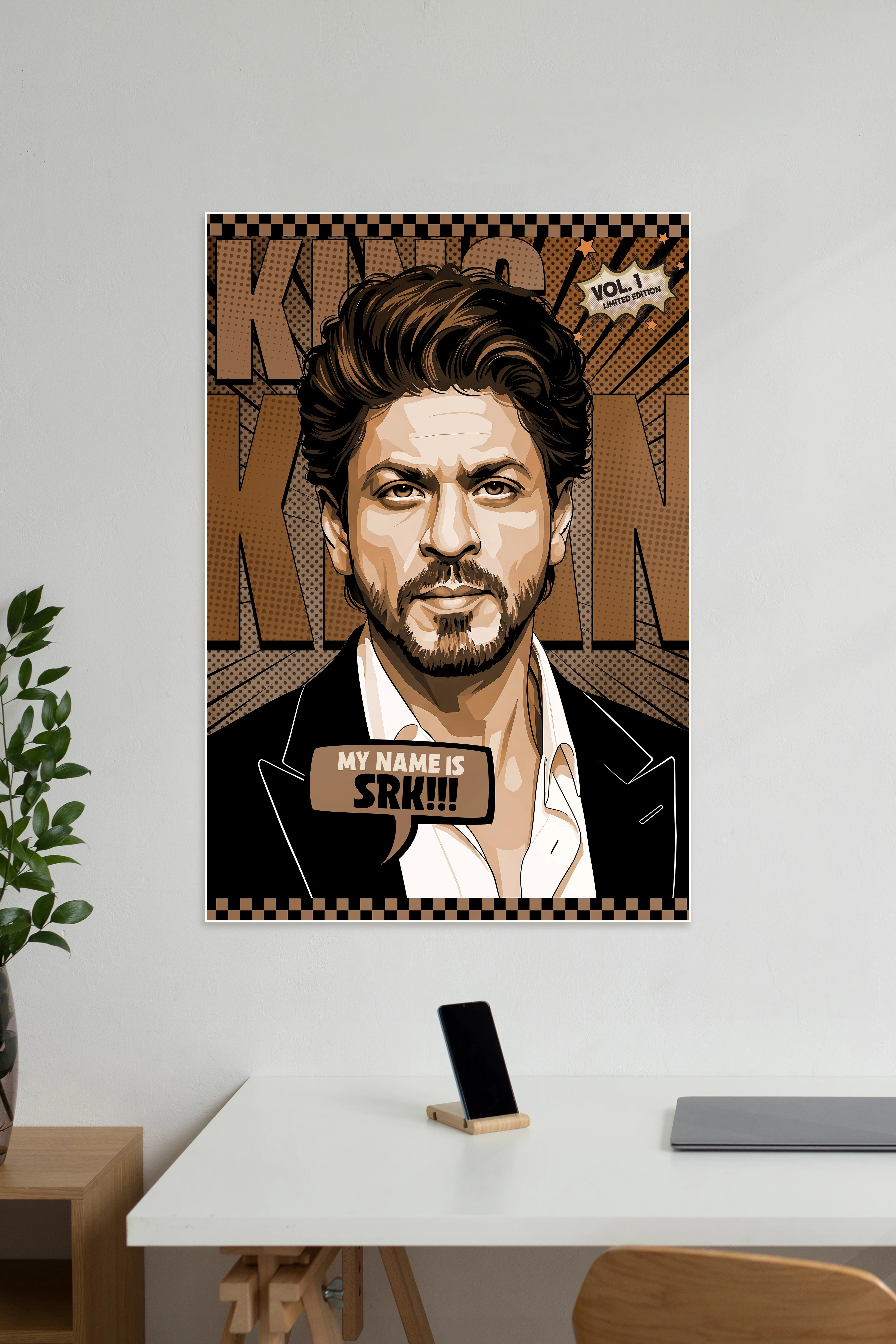 Shah Rukh Khan X Comic book | KING KHAN | Celebrities Poster