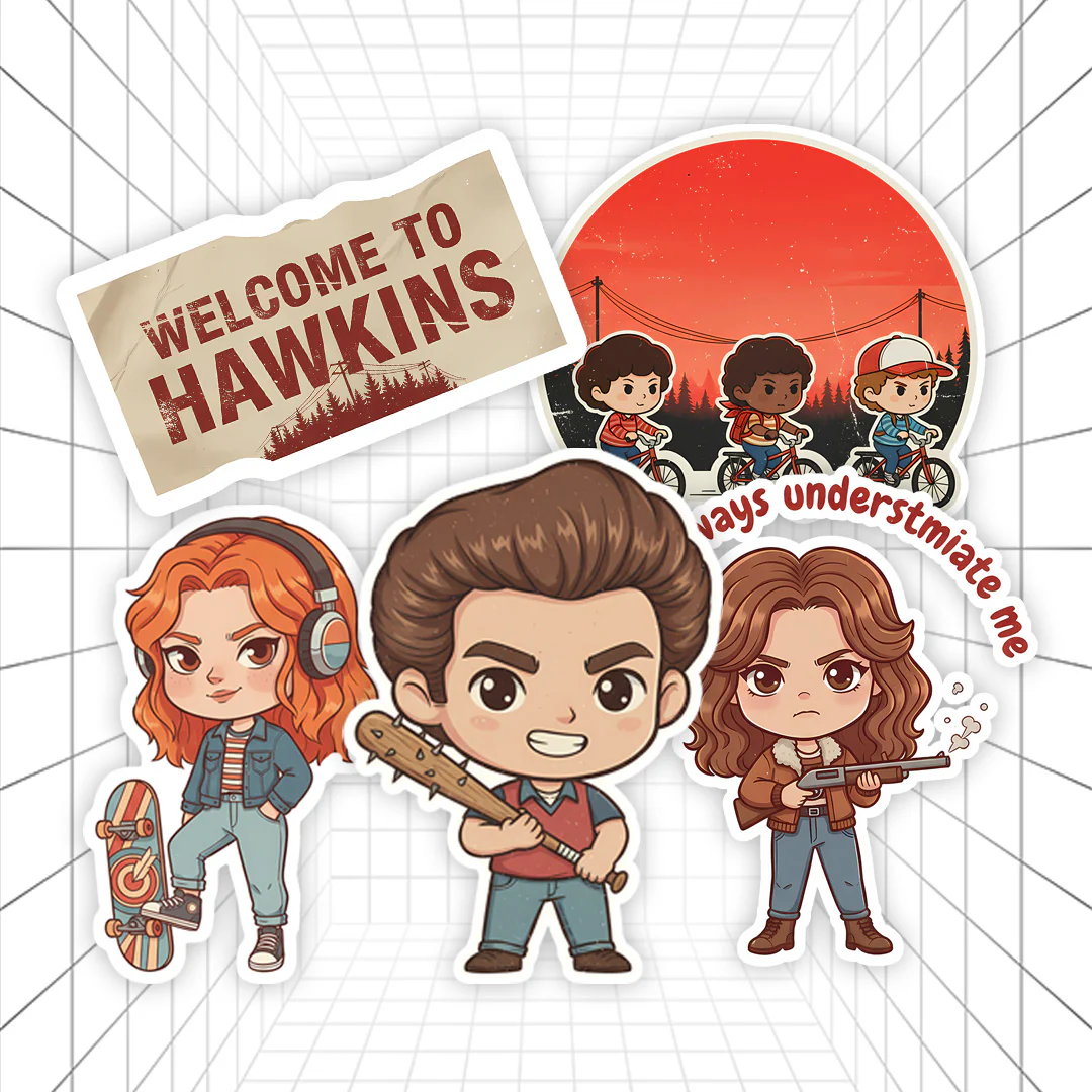 Welcome to Hawkins | Stranger Things #01 | Stickerized | 5 Stickers - Image 2
